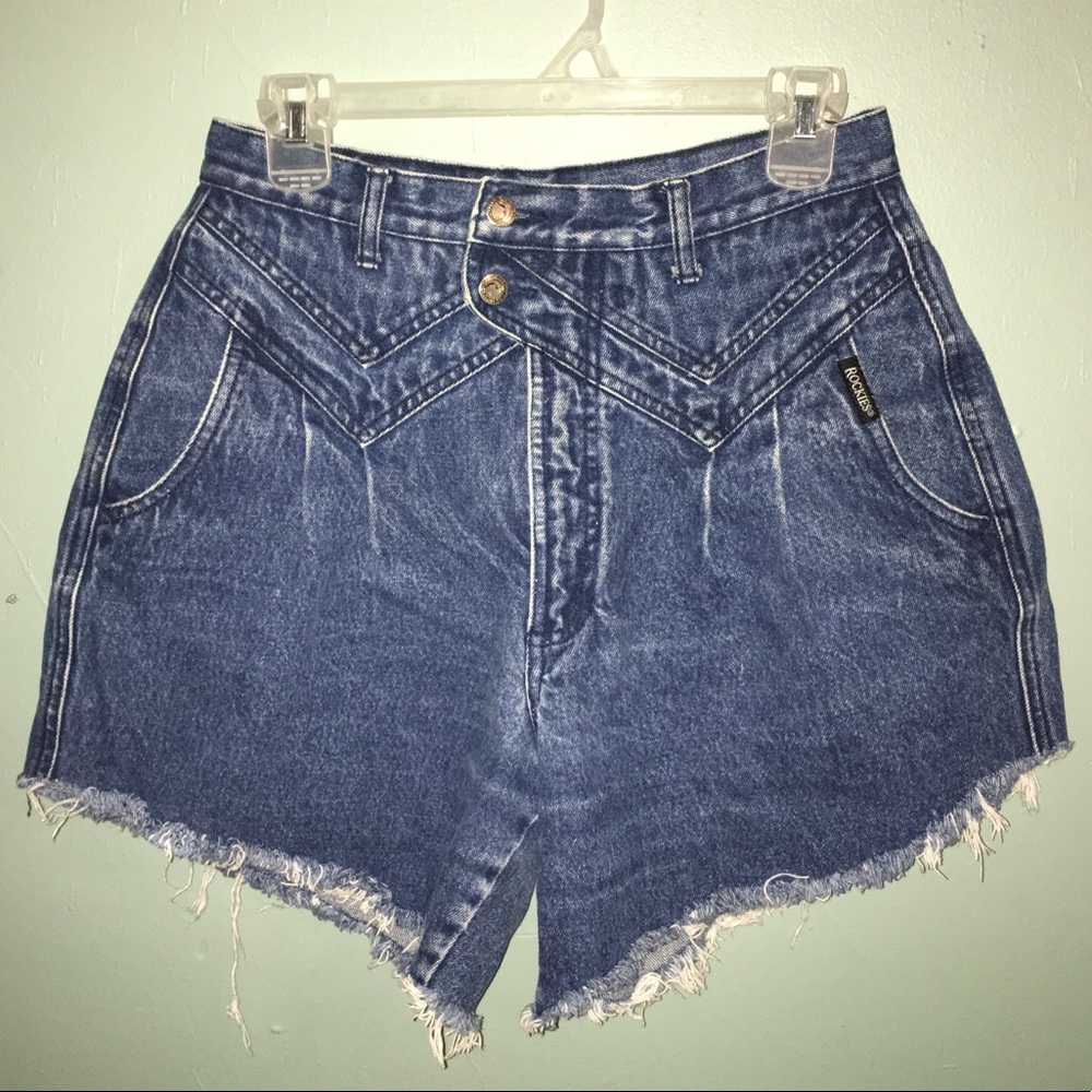 Vintage Rockies cutoff shorts